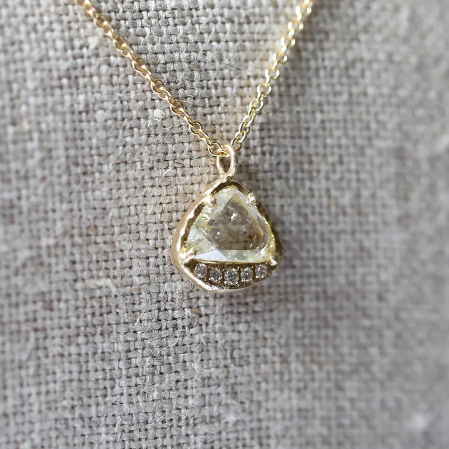 0.72ct Icy grey diamond necklace