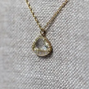 0.72ct Icy grey diamond necklace