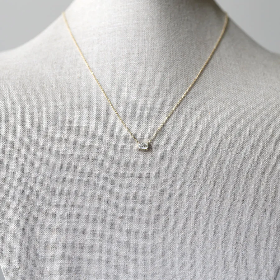 0.81ct icy grey diamond necklace