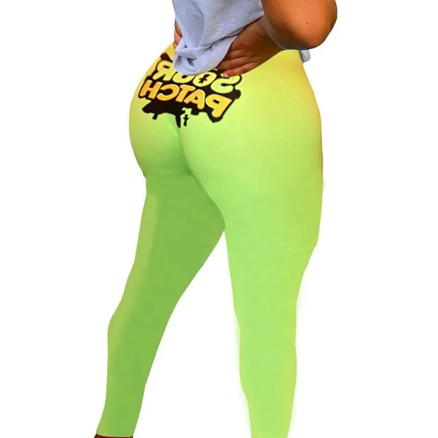 2020 Snack Leggings For Women Juicy Fruit Booty Candy Color Plus Size Push Up Fitness High Waist Leggins Woman Sexy Cute Pants