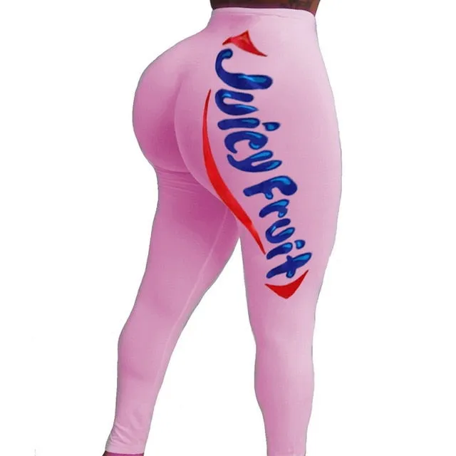 2020 Snack Leggings For Women Juicy Fruit Booty Candy Color Plus Size Push Up Fitness High Waist Leggins Woman Sexy Cute Pants