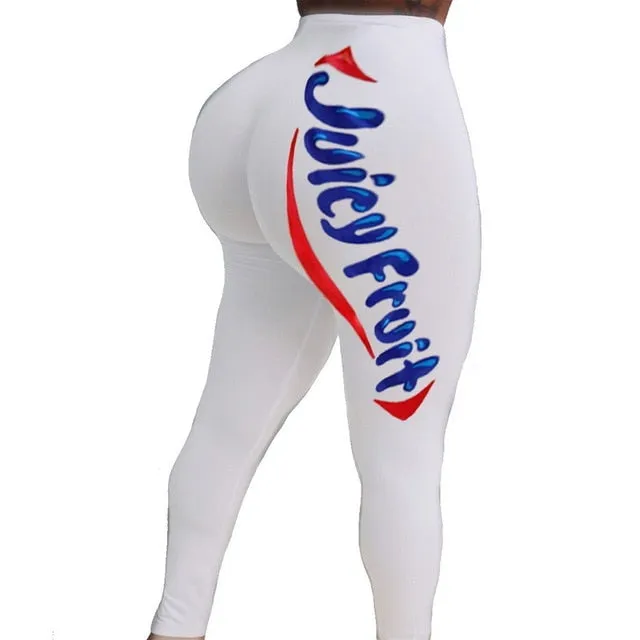 2020 Snack Leggings For Women Juicy Fruit Booty Candy Color Plus Size Push Up Fitness High Waist Leggins Woman Sexy Cute Pants