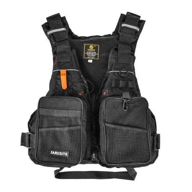 3 Color Adjustable Fly Fishing Vest Pack Outdoor Sports Mutil-Pocket Safety Fishing Life Jacket Waistcoat Floating Vest