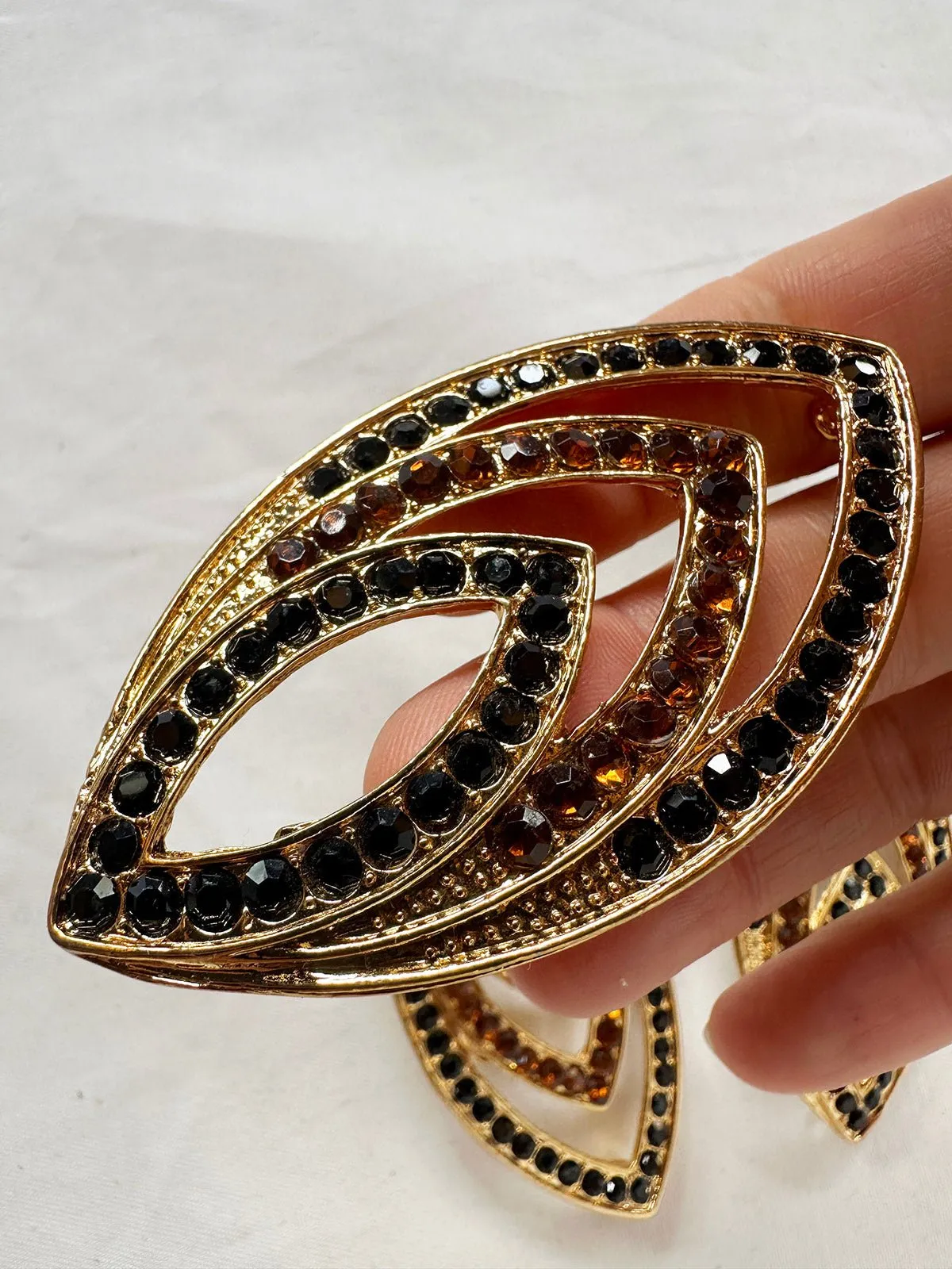 Amber Leaf Interest Embellishment