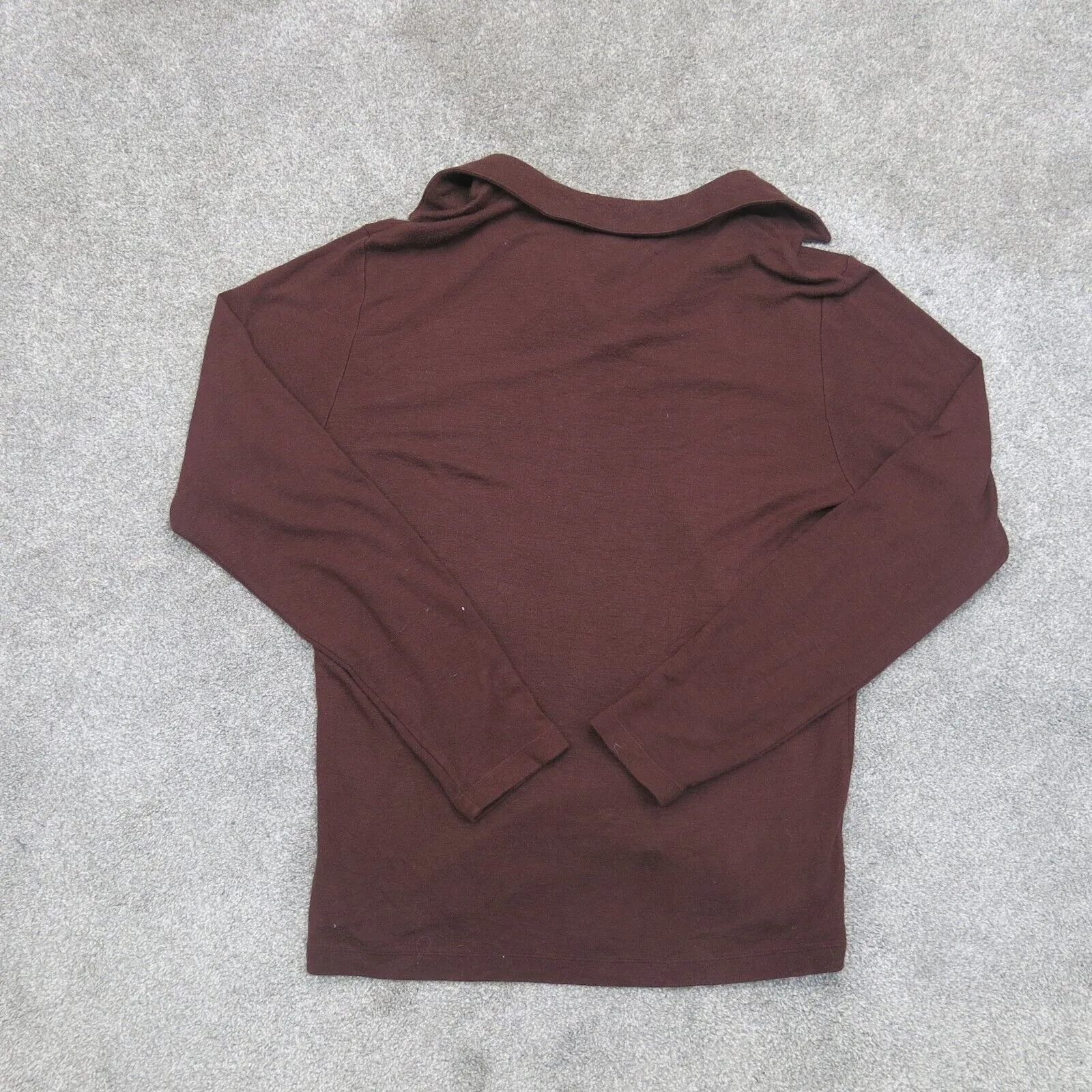 Banana Republic Mens Polo Sweater Long Sleeves Stretch Brown Size Medium