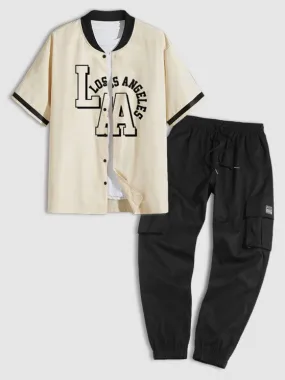Baseball Shirt With Streetwear Pants
