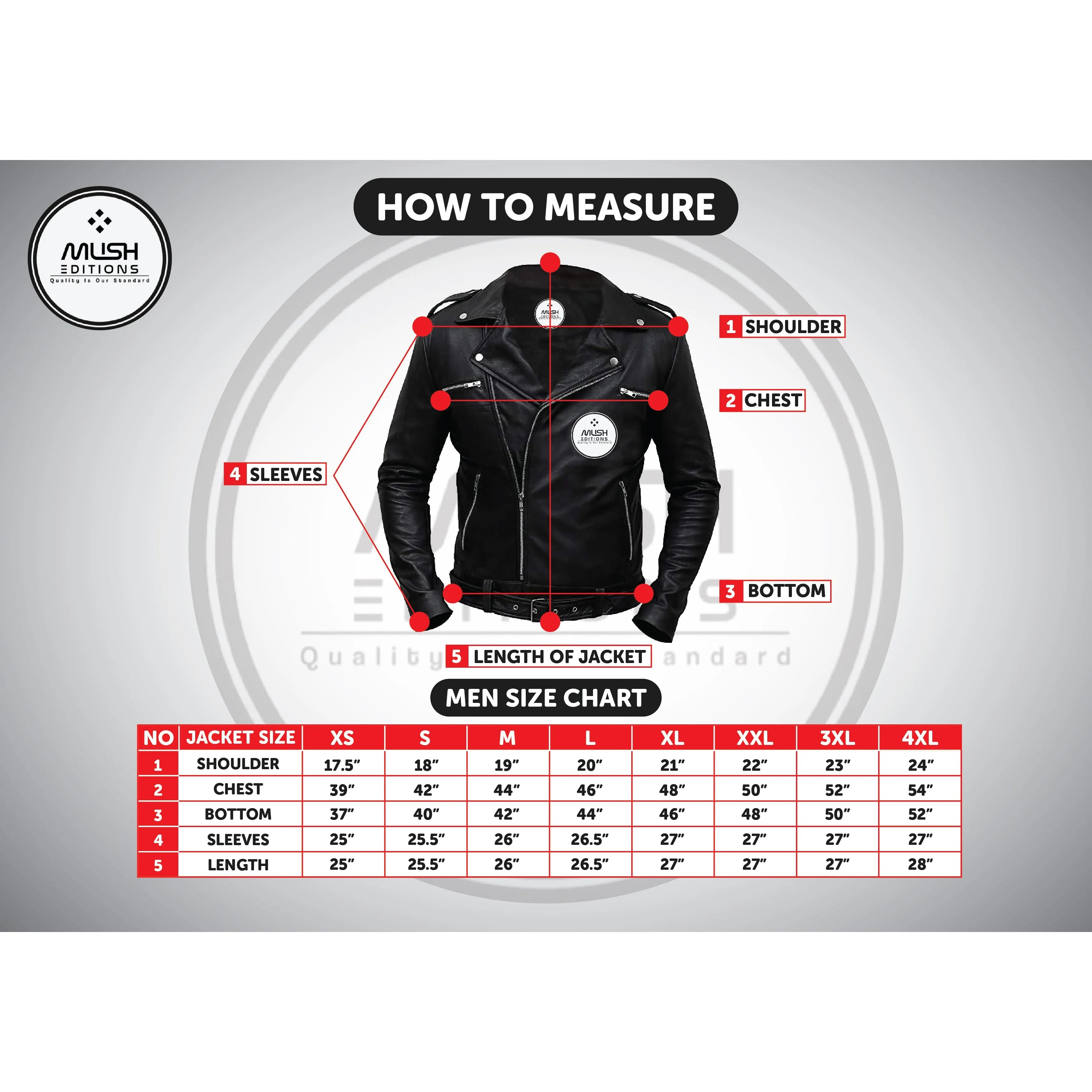 Basic Motorcycle Leather Jacket with Pockets