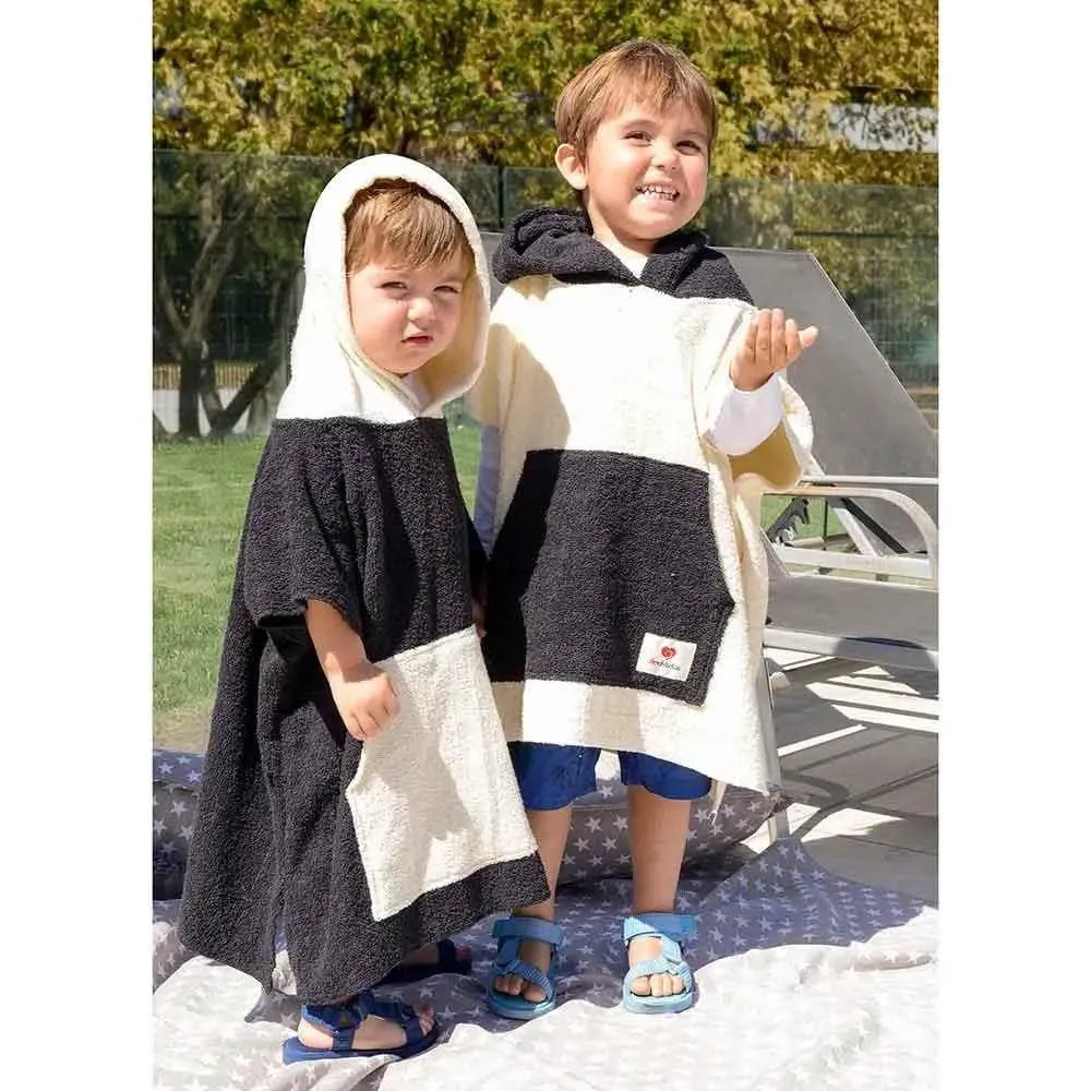Bata De Surf Infantil Toalla Beige, Amamantas