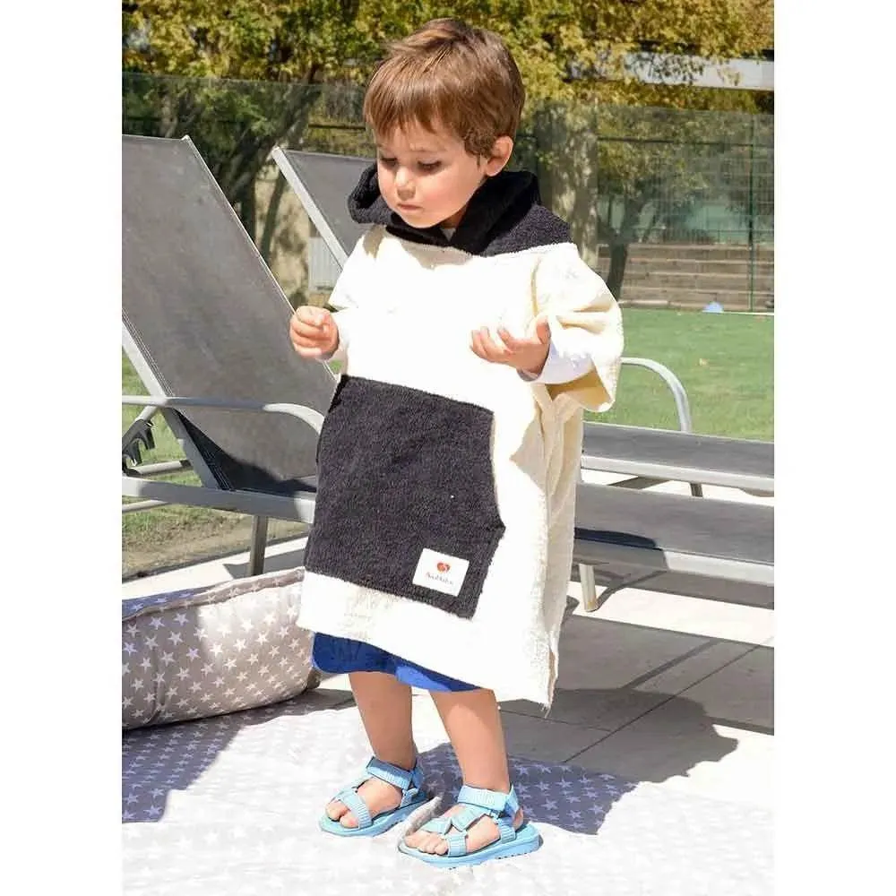 Bata De Surf Infantil Toalla Beige, Amamantas