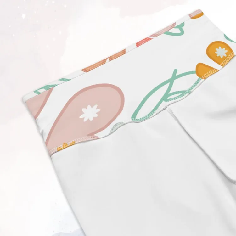 Be Brave Inspirational Grey Biker Shorts