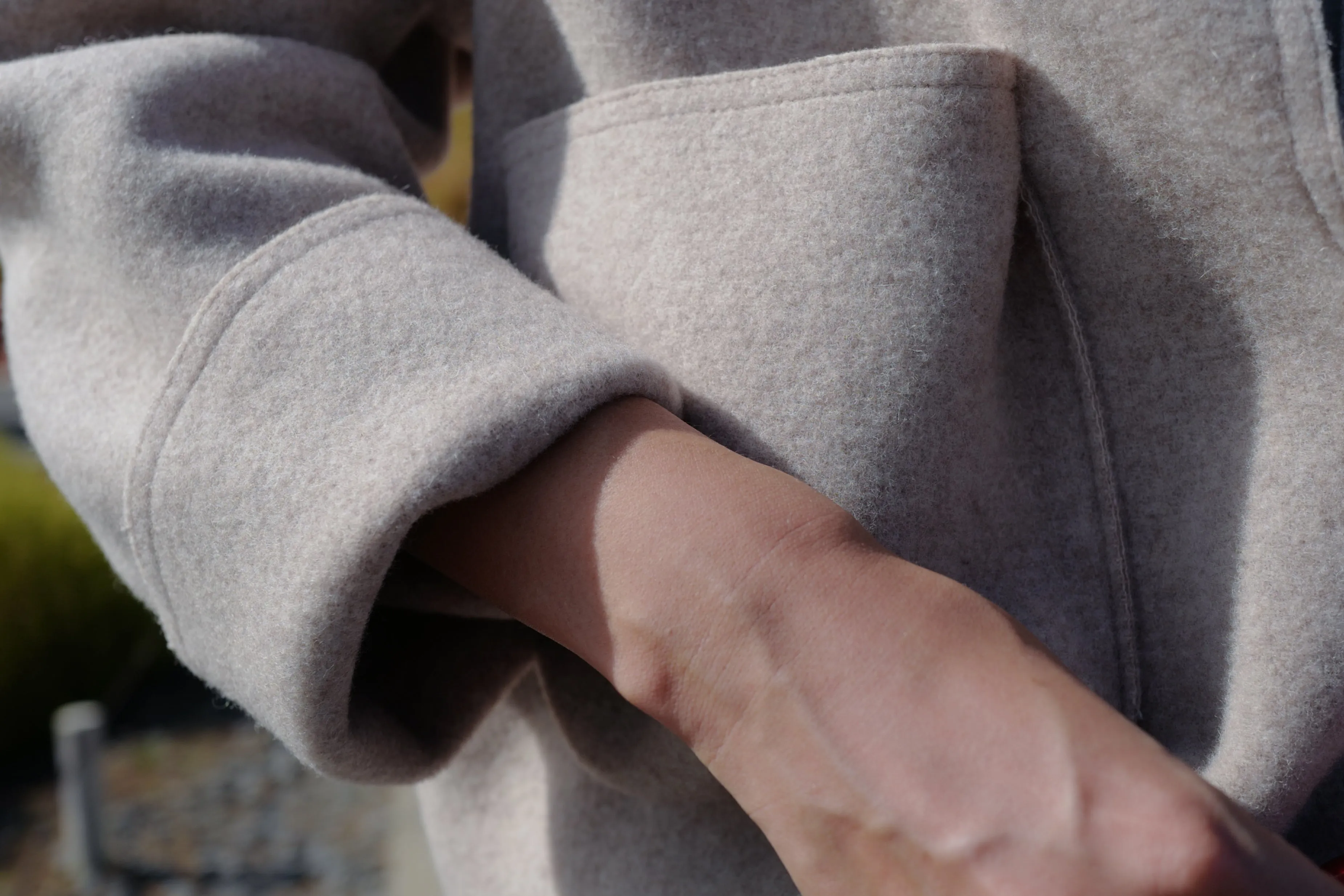 Beige 3D Pocket Wool Jacket *BEST BUY*