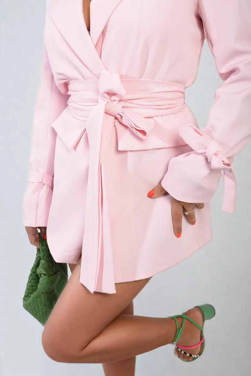 Belted Blazer Dress