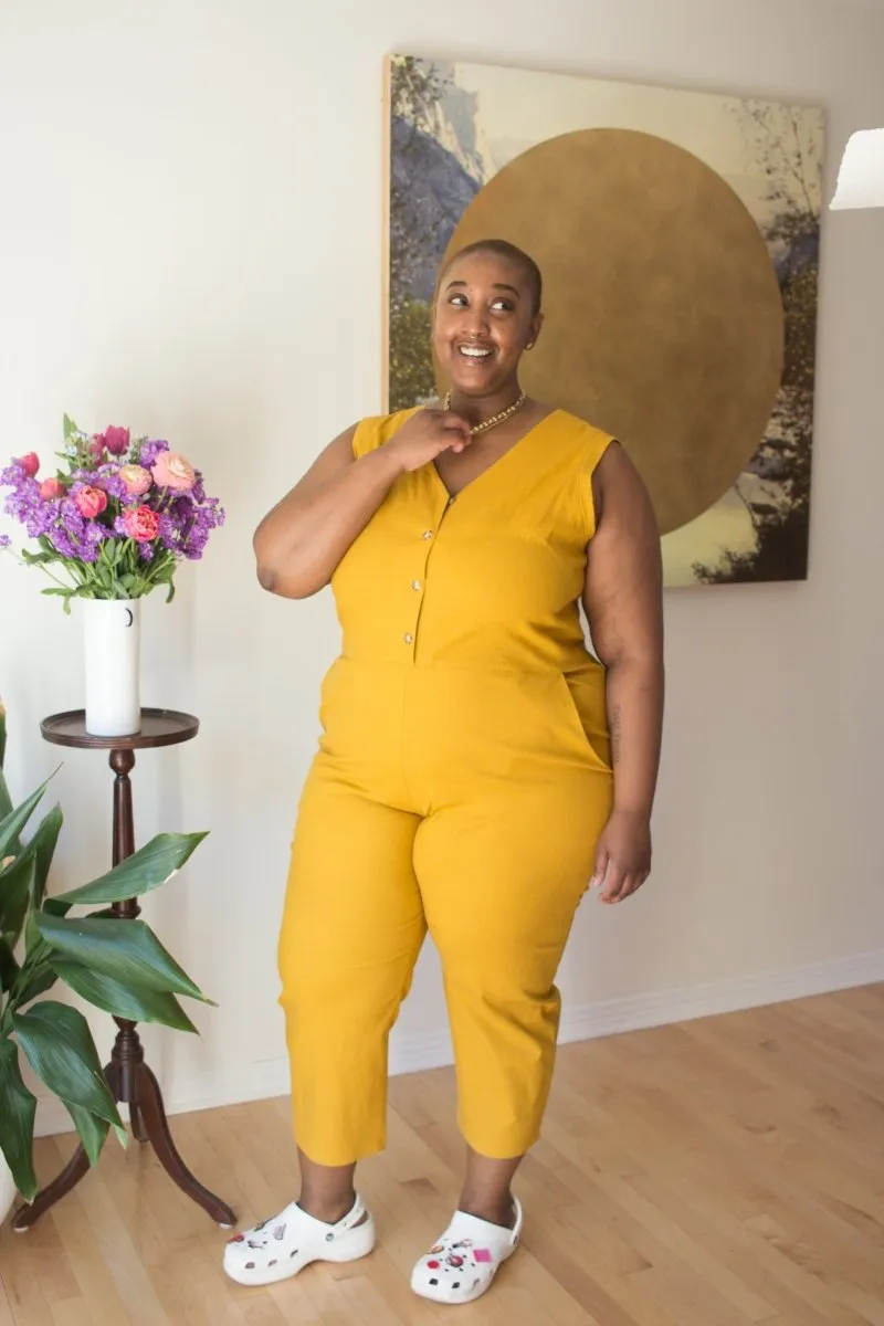 Birds of North America Myna Jumpsuit (Ochre)