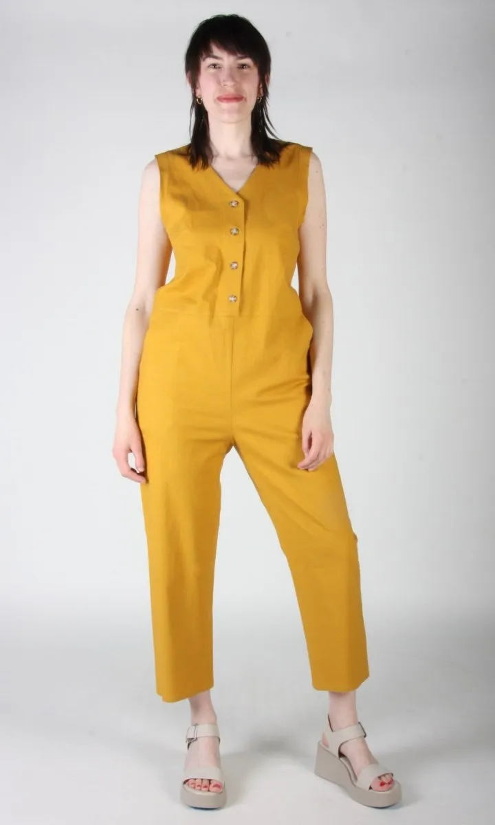 Birds of North America Myna Jumpsuit (Ochre)