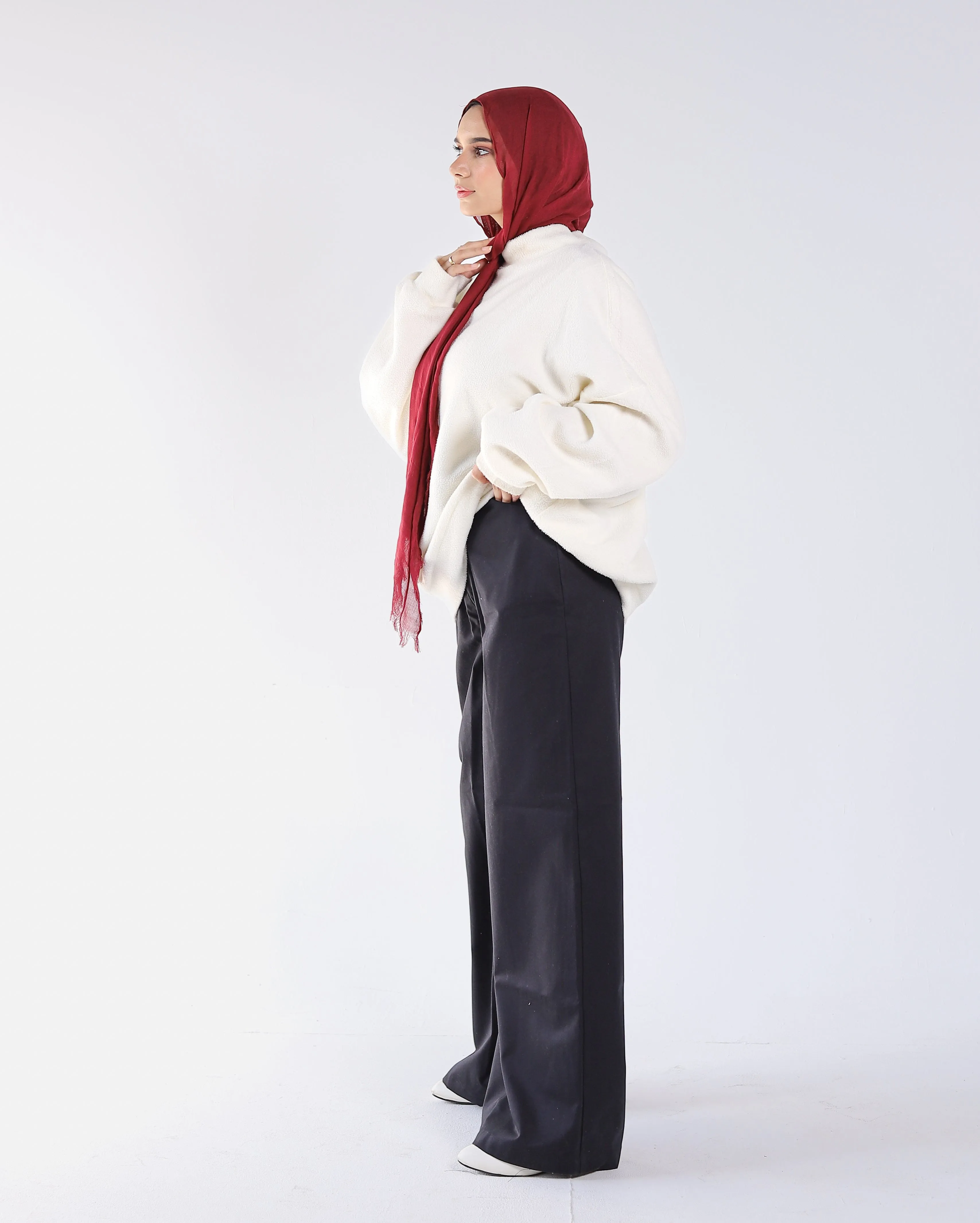 Black Wide cut pants- High Waist