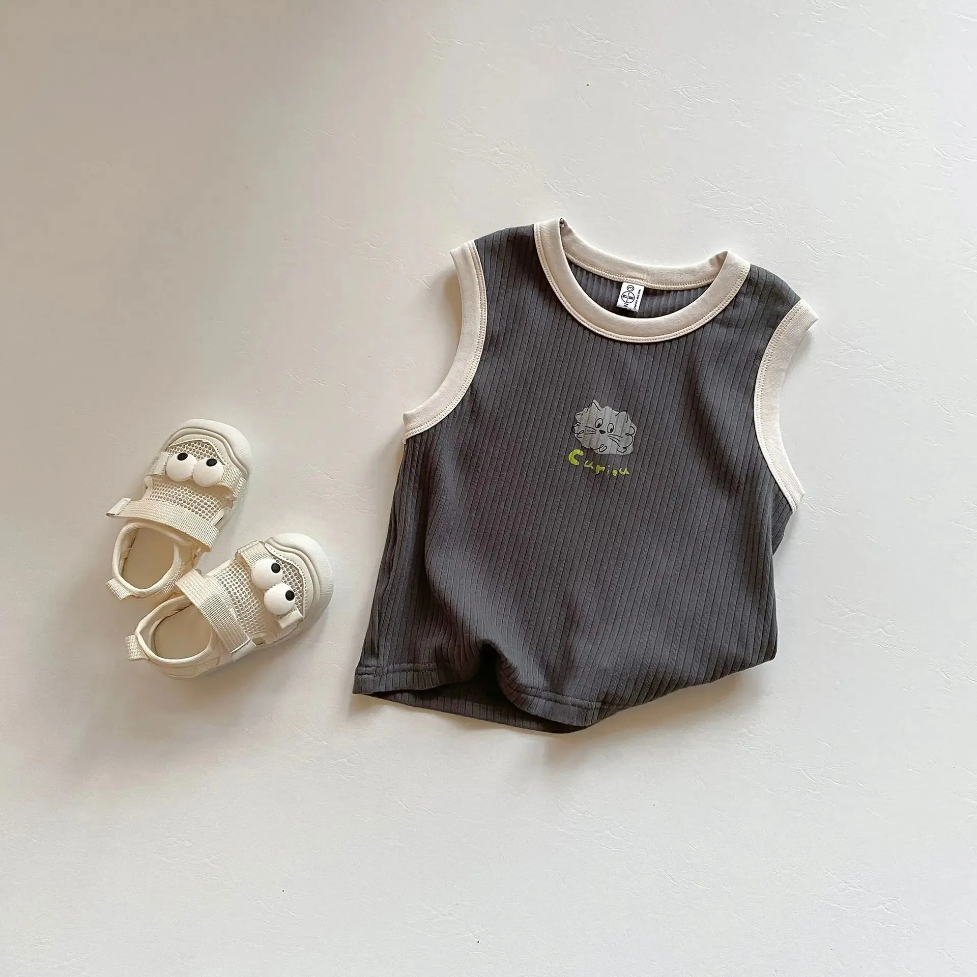 Cartoon Knitted Vest