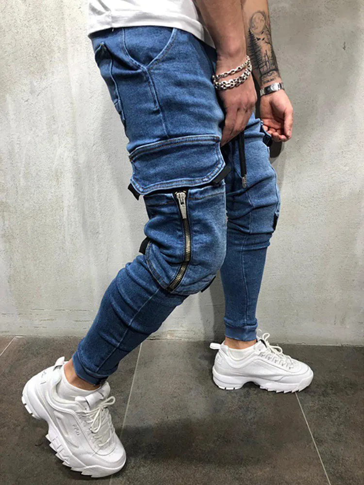 Casual Solid Color Jeans