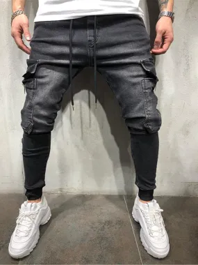 Casual Solid Color Jeans