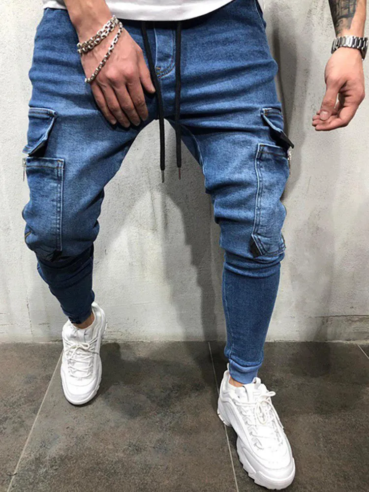 Casual Solid Color Jeans