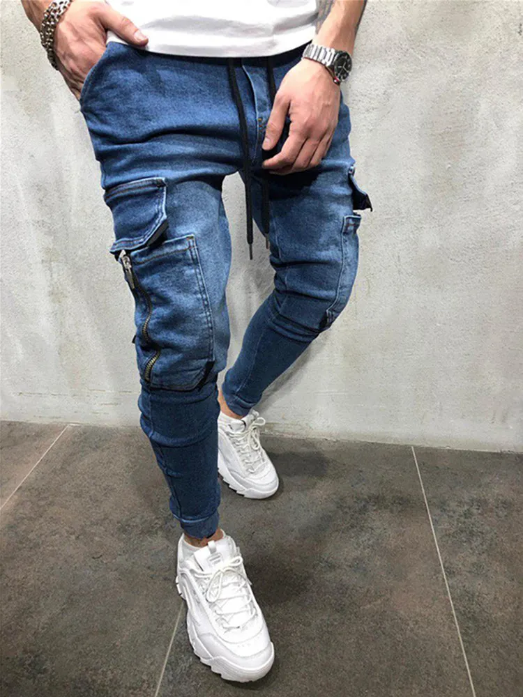 Casual Solid Color Jeans