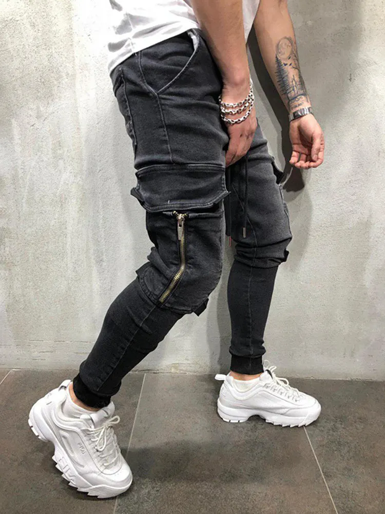 Casual Solid Color Jeans