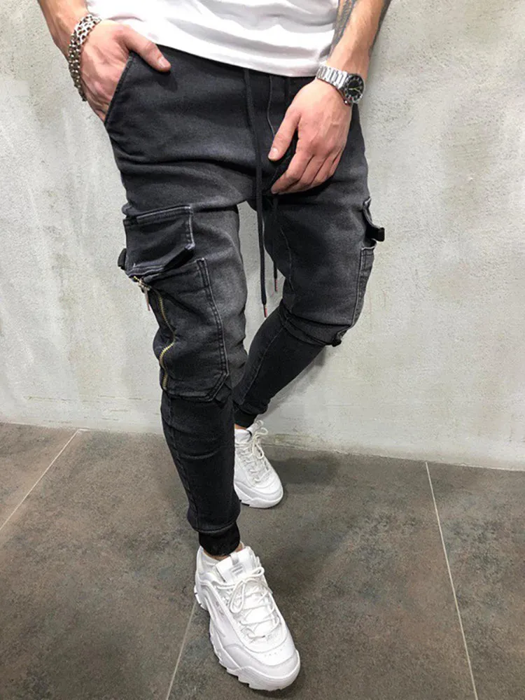 Casual Solid Color Jeans