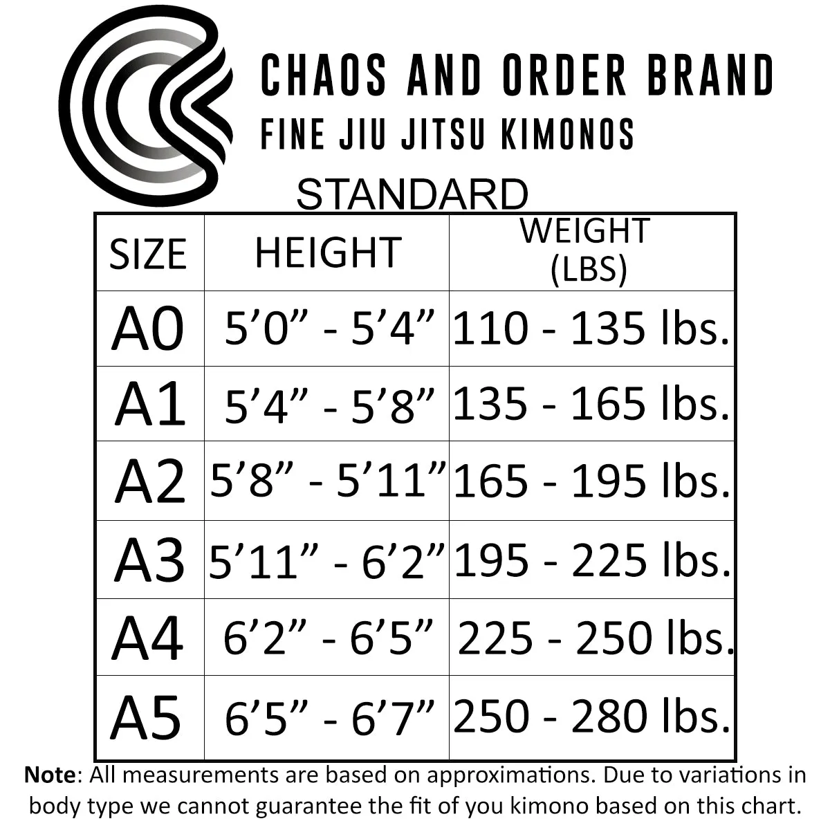 Chaos and Order Base Label BJJ Kimono - White