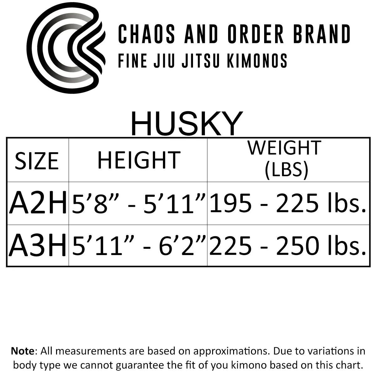 Chaos and Order Base Label BJJ Kimono - White