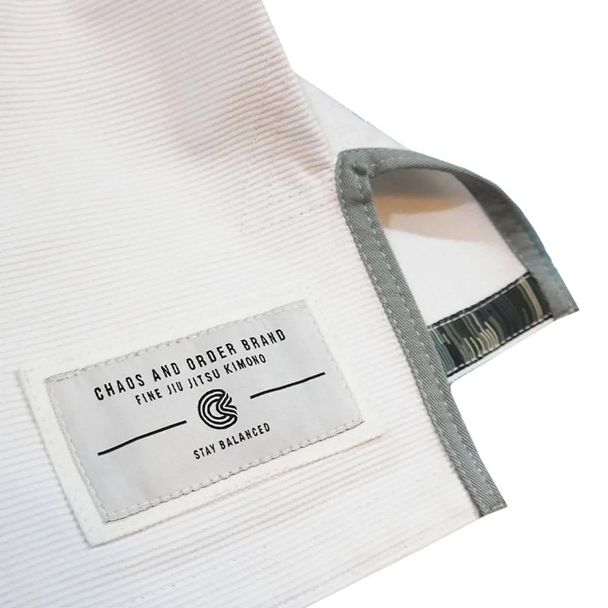 Chaos and Order Base Label BJJ Kimono - White