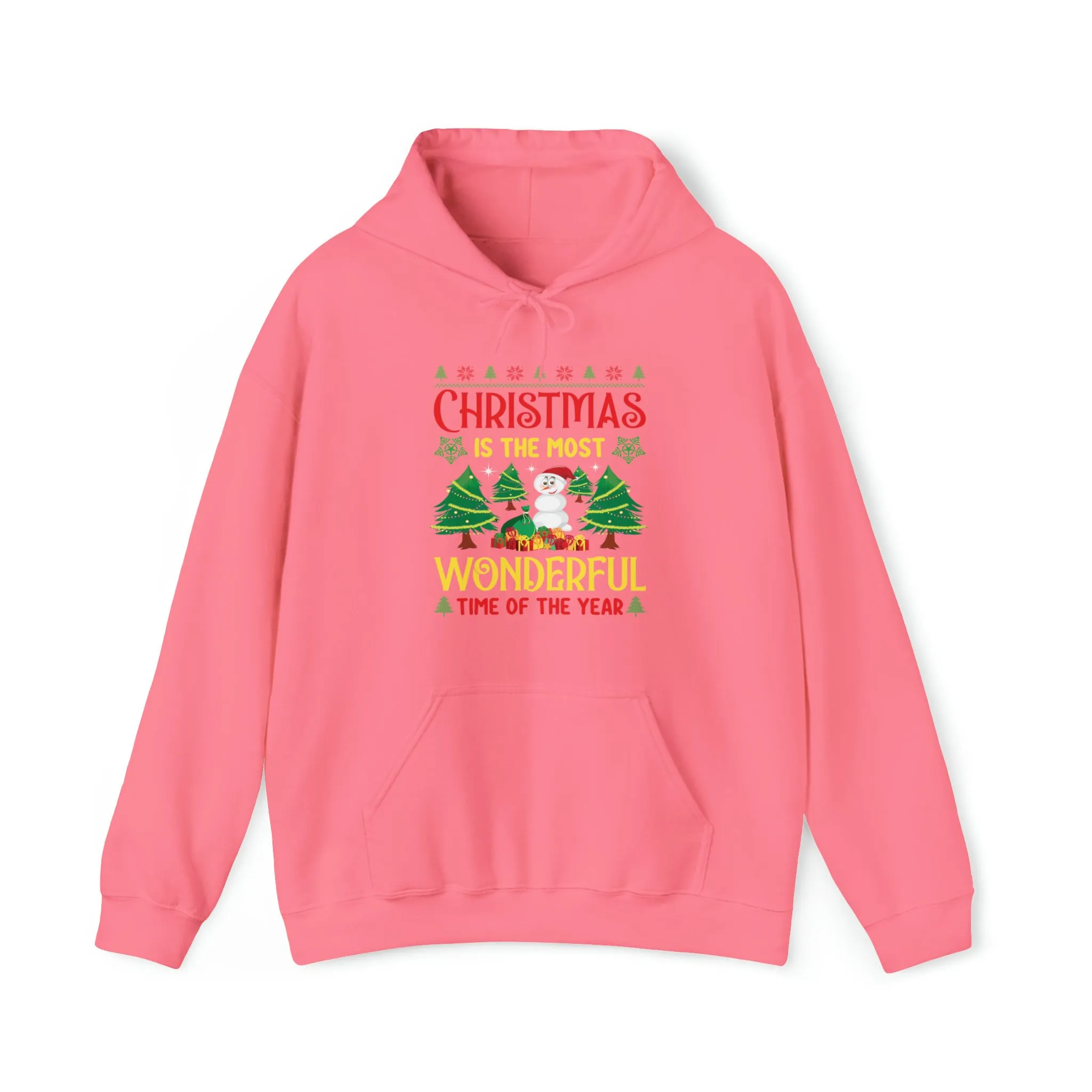 Christmas T-shirt Most Wonderful Time of the Year | Christmas Oversize hoodie | Graphic Women Hooded Sweatshirt