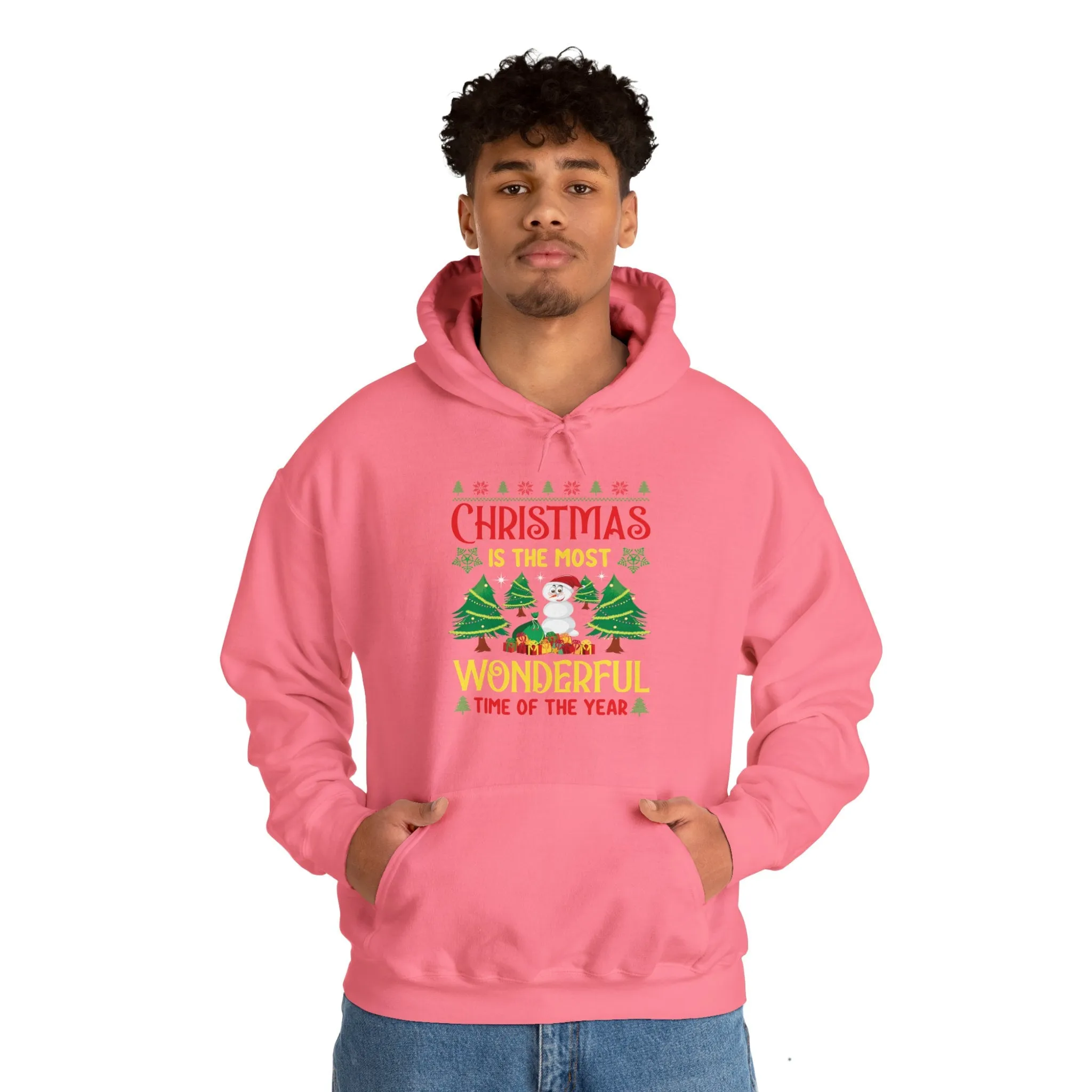 Christmas T-shirt Most Wonderful Time of the Year | Christmas Oversize hoodie | Graphic Women Hooded Sweatshirt