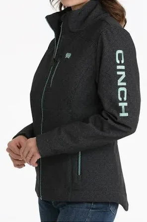 Cinch Women's Black & Grey Geo Concealed Carry Logo Sleeve Bonded Jacket