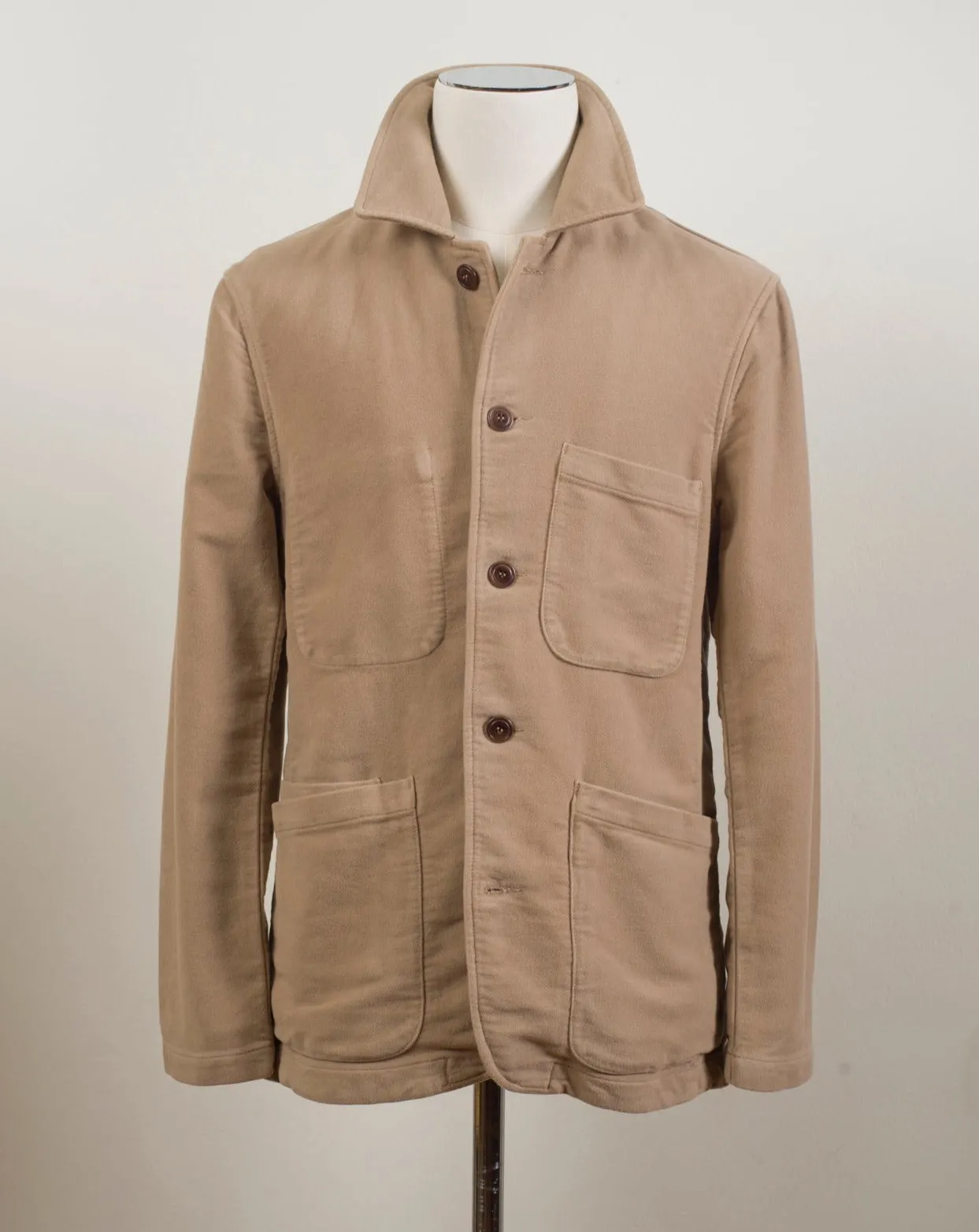 C.O.F. Studio Moleskin Brewer Jacket / Khaki Beige