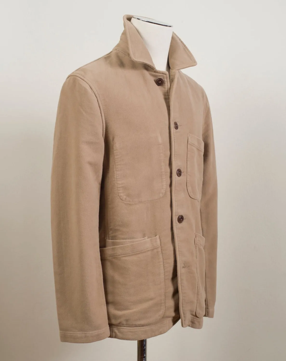 C.O.F. Studio Moleskin Brewer Jacket / Khaki Beige