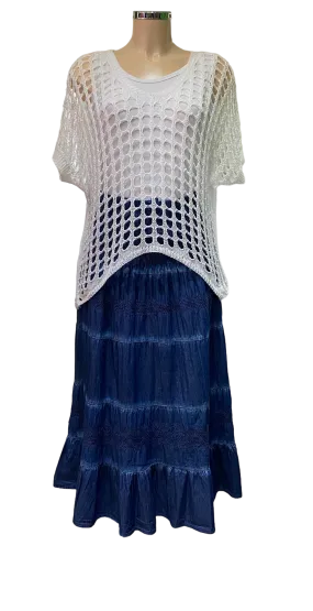 Crochet V-Neck Top (2 Colours)