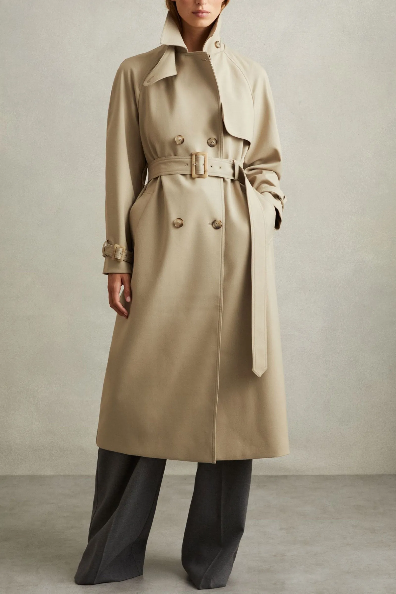 Darcie Double Breasted Belted Trench Coat