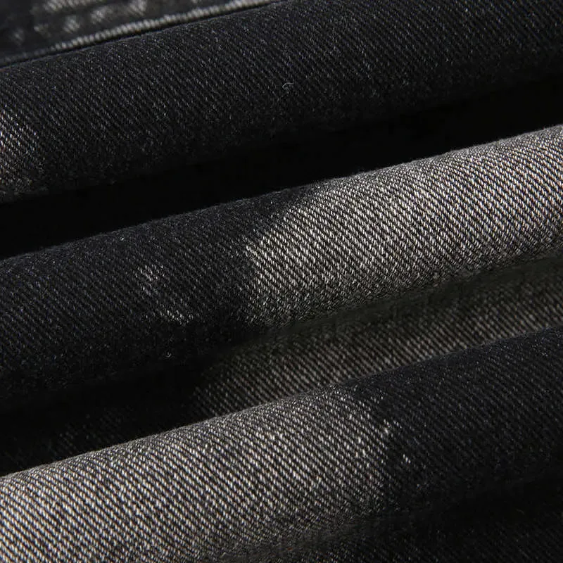 Denim Straight Pants - Urban Tie-Dyed Streetwear