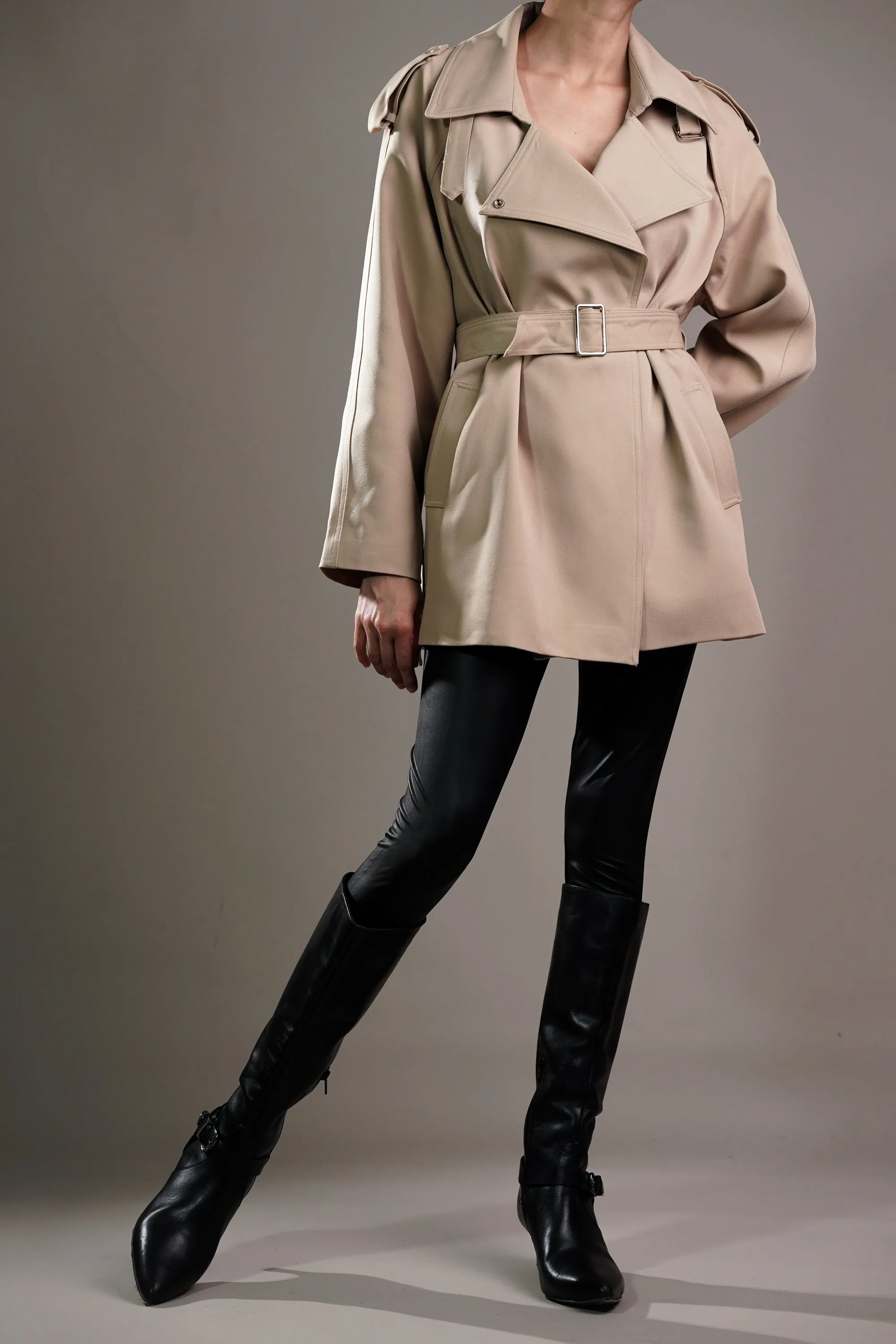 Desert Whisper Short Trench Coat