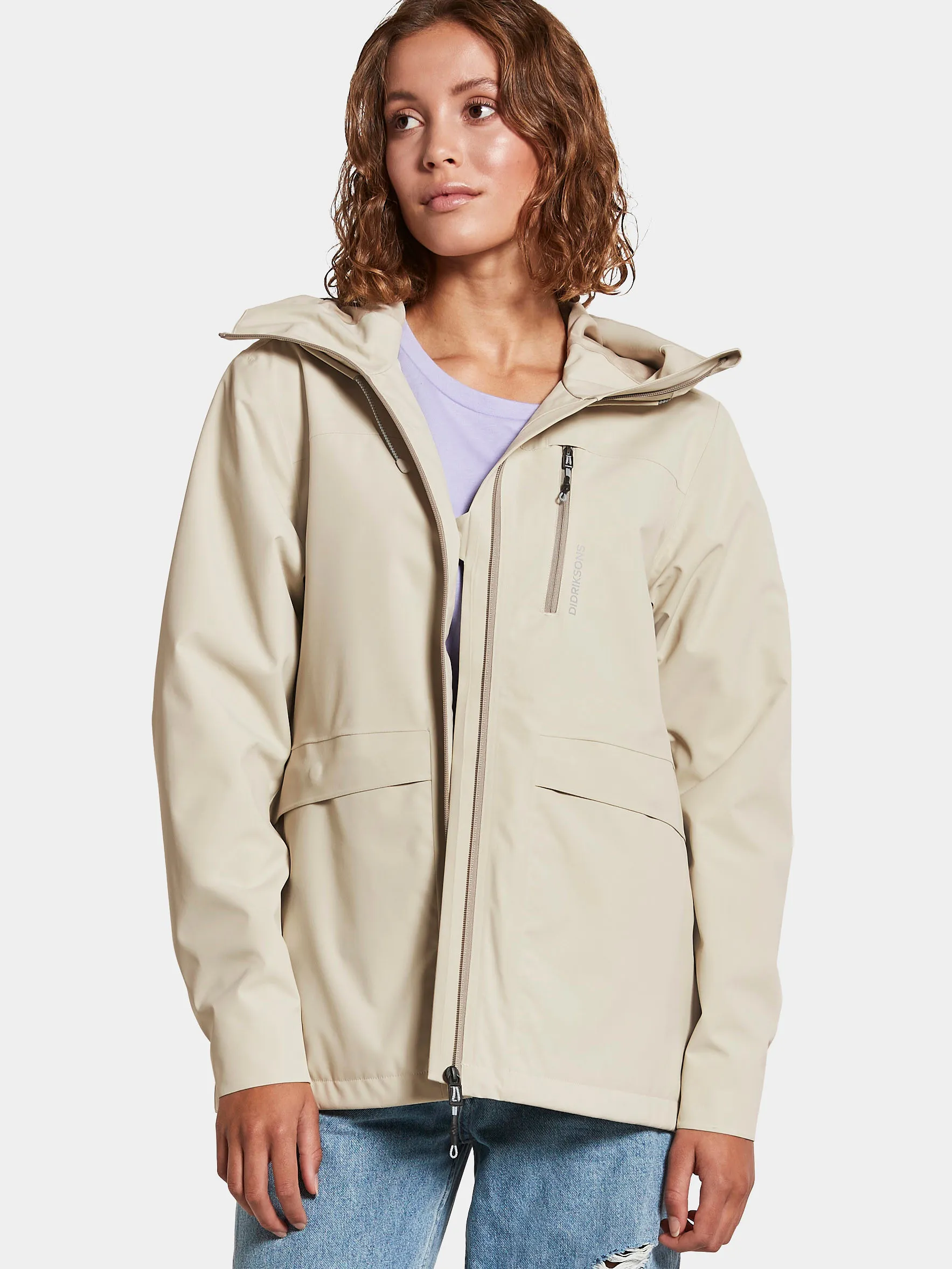 Didriksons Wida Women&#x27;s Jacket 3 Light Beige | Buy Didriksons Wida Women&#x27;s Jacket 3 Light Beige here | Outnorth