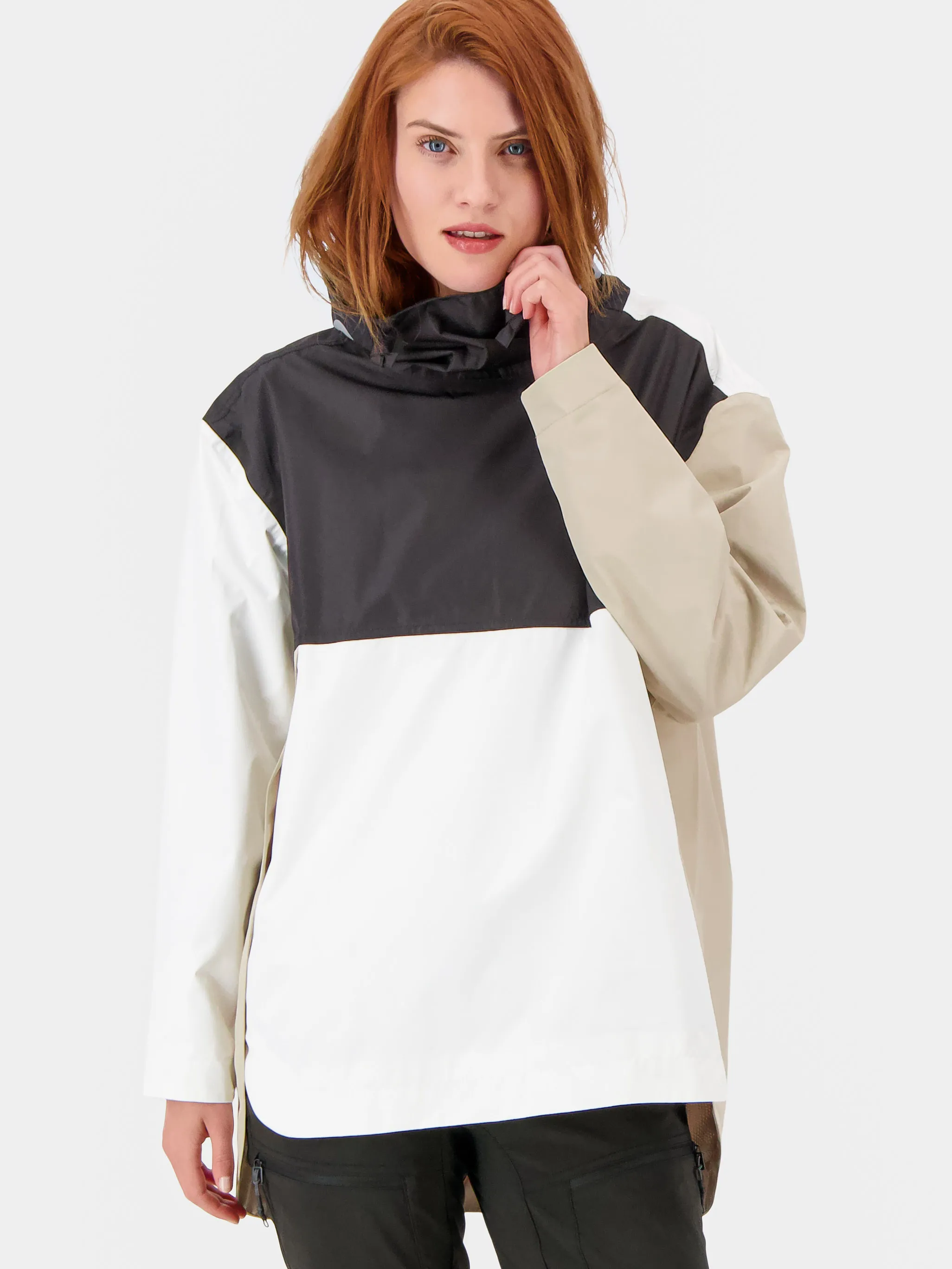Didriksons Women&#x27;s Thyra Jacket 2 Beige/Black/White | Buy Didriksons Women&#x27;s Thyra Jacket 2 Beige/Black/White here | Outnorth