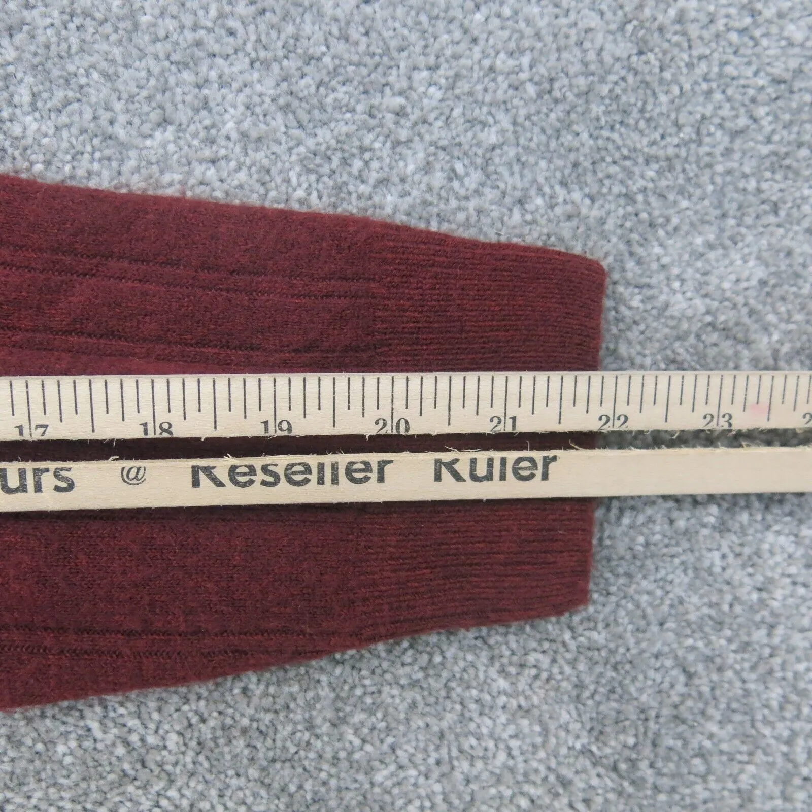 Dockers Men Pullover Polo Sweater Knitted Long Sleeve Collard Maroon Size Medium
