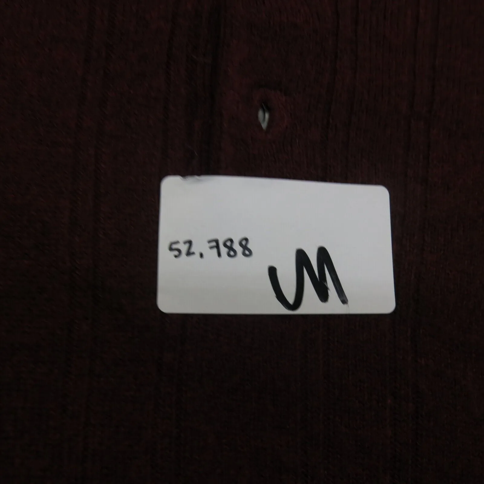 Dockers Men Pullover Polo Sweater Knitted Long Sleeve Collard Maroon Size Medium