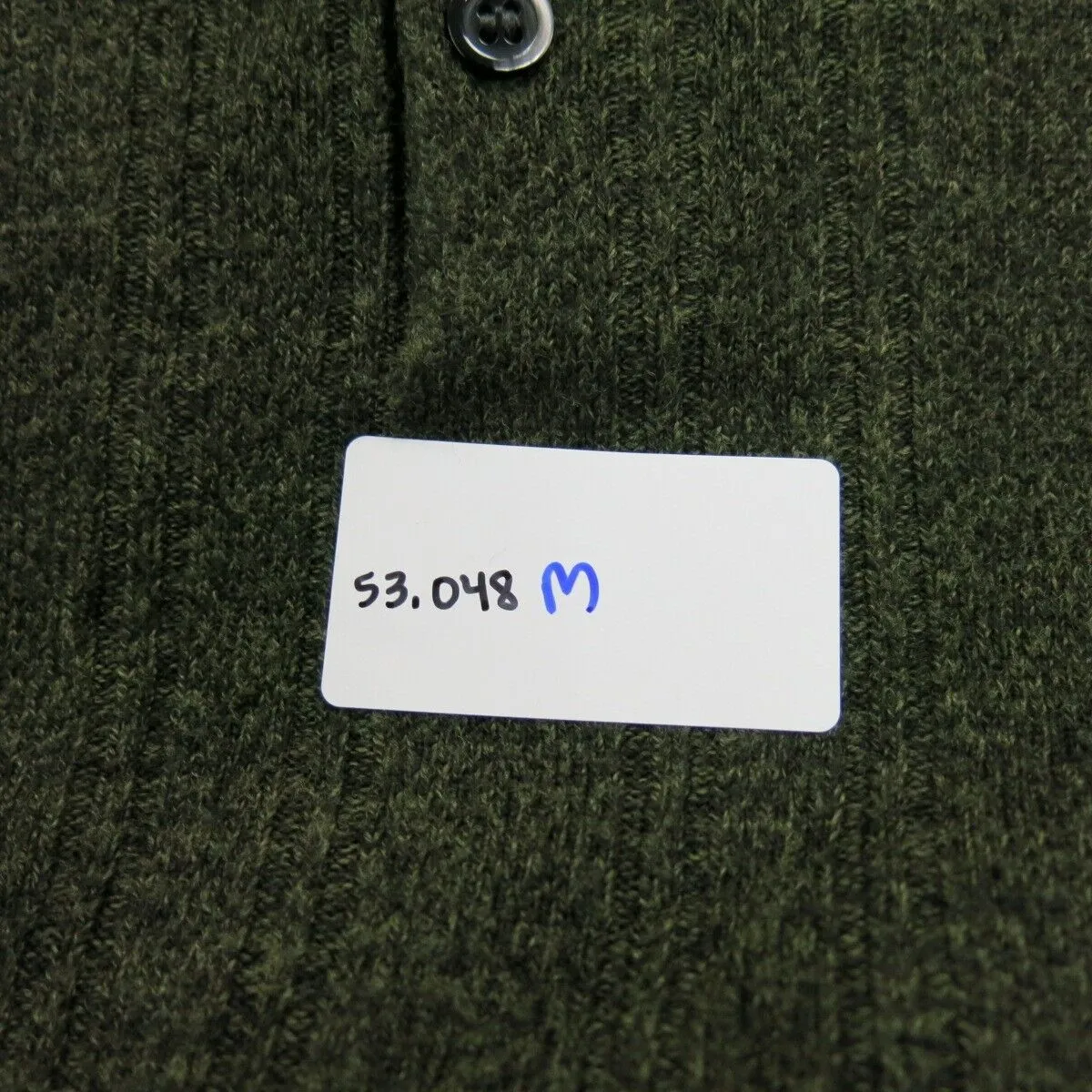 Dockers Mens Polo Sweater Knitted Long Sleeve Olive Green Size 2X Large
