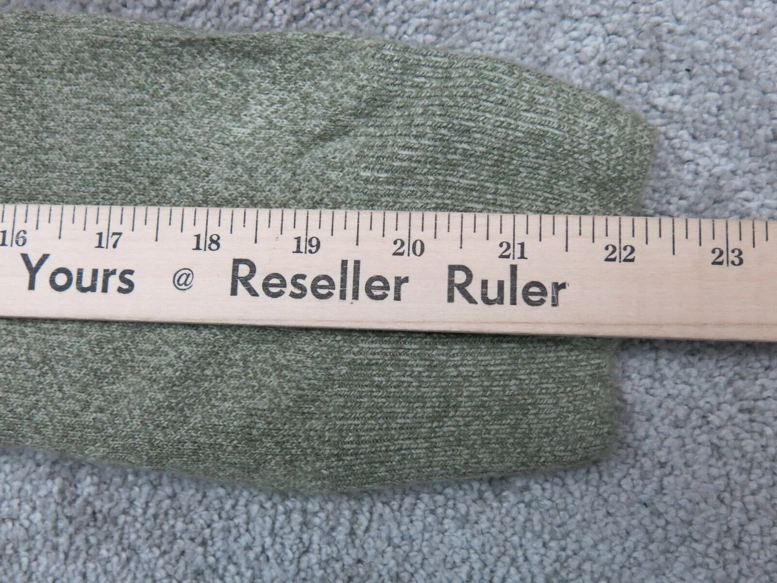 Dockers Womens Polo Sweater Knitted Long Sleeve Acrylic Light Green Size Large