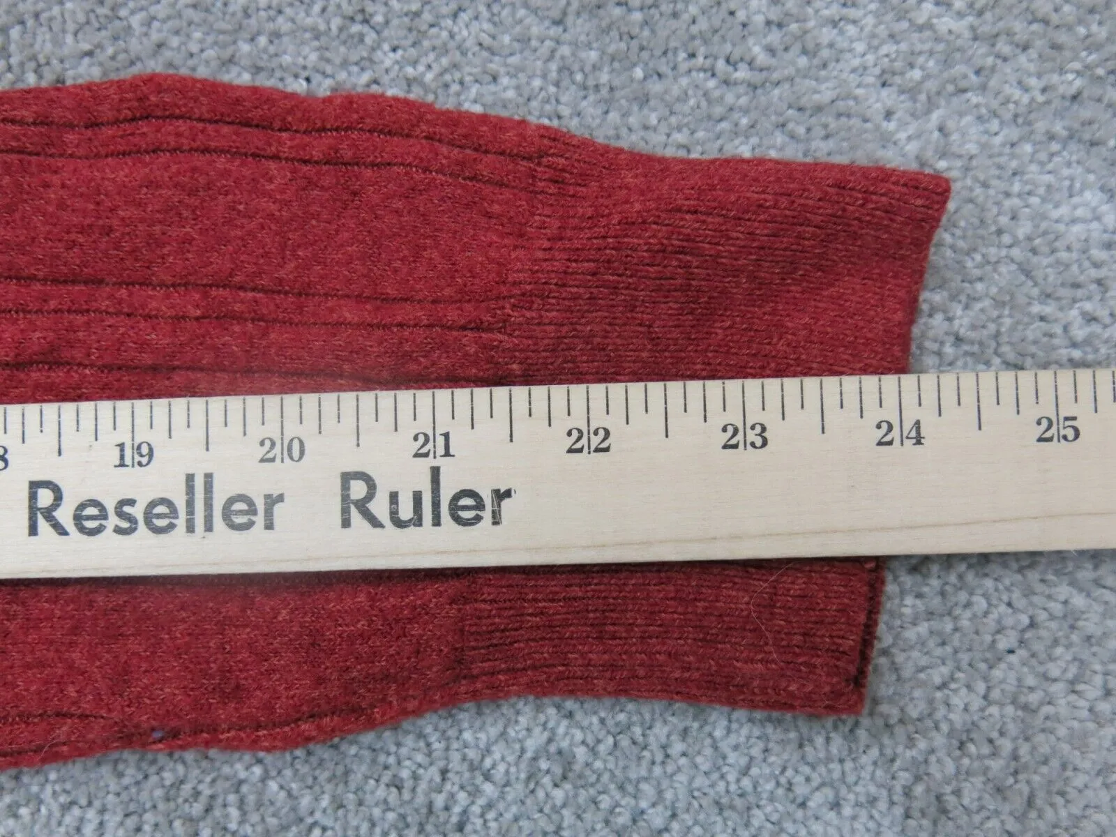 Dockers Womens Polo Sweater Knitted Long Sleeve Acrylic Red Size X Large