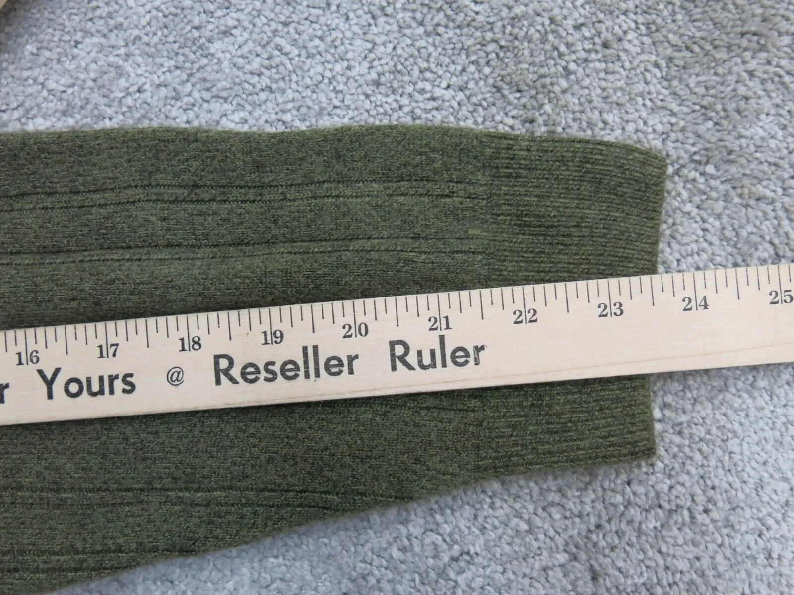 Dockers Womens Pullover Polo Sweater Knitted Long Sleeve Olive Green Size Medium