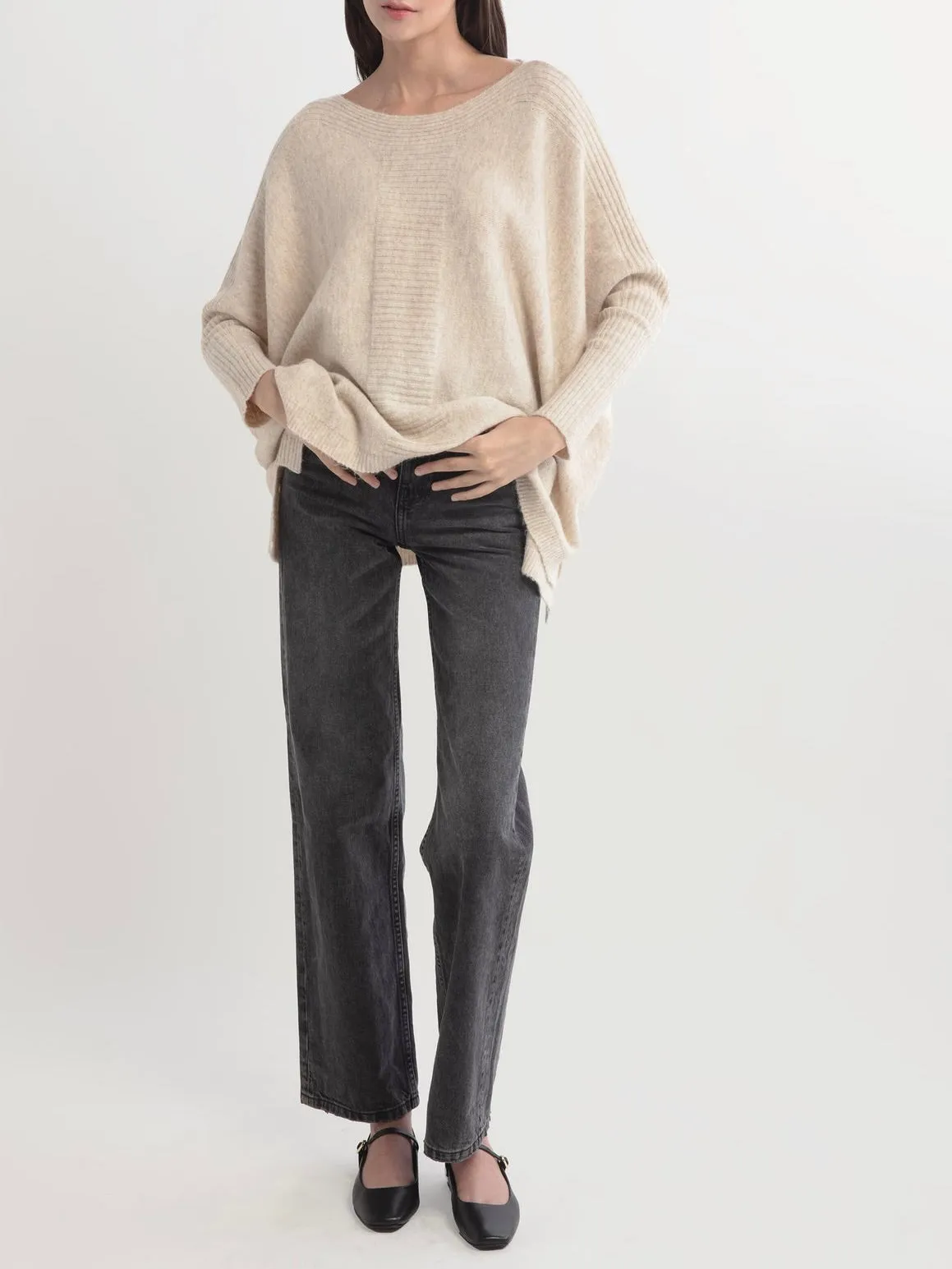 Dolman Boatneck Sweater - 2 Colors