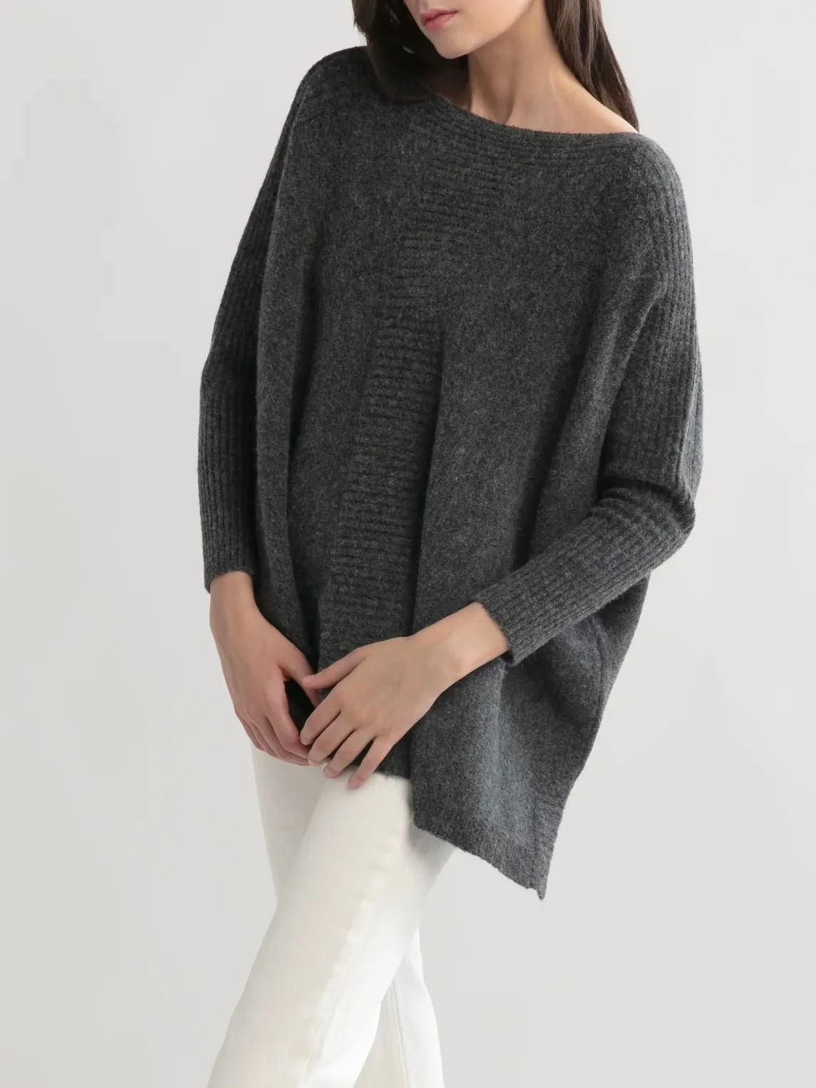 Dolman Boatneck Sweater - 2 Colors