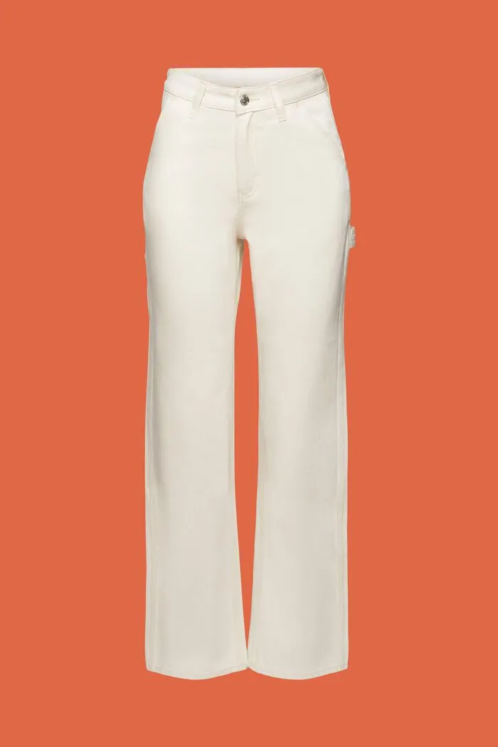 ESPRIT High Rise Retro Classic Denim in Off White