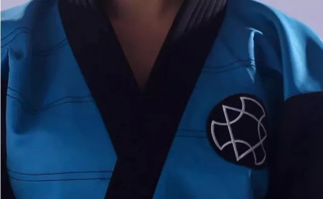 FLUORY BJJF01 JIU JITSU GI Size XS-XL BLACK BLUE UNISEX